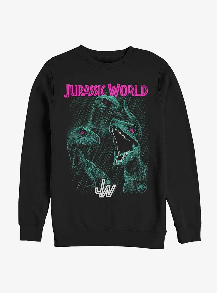 Jurassic Park Bright Raptor Squad Sweatshirt