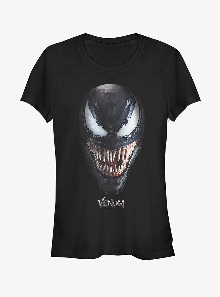 Marvel Big Face Venom Girls T-Shirt