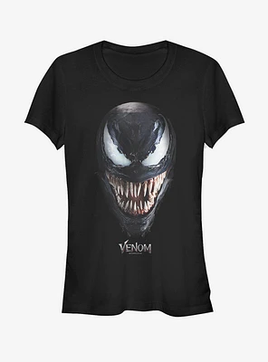 Marvel Big Face Venom Girls T-Shirt