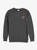 Marvel Deadpool Cutie Pie Faux Pocket Sweatshirt