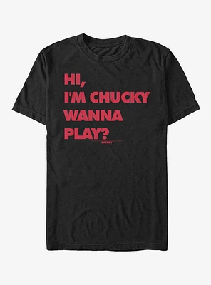 Chucky Wanna Play T-Shirt