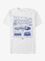 Back to the Future DeLorean Blueprint T-Shirt