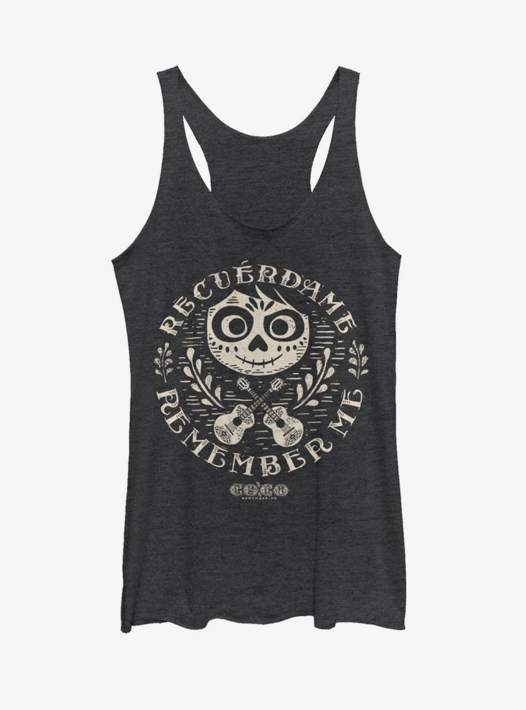 Disney Pixar Coco Circle Remember Girls Tank Top