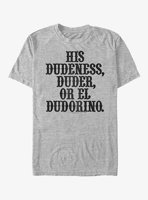 Big Lebowski Duderino T-Shirt