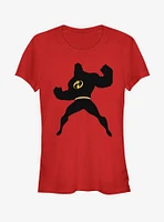 Disney Pixar The Incredibles Mr. Incredible Silhouette Girls T-Shirt