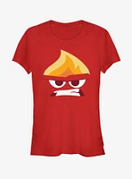 Disney Pixar Inside Out Anger Face Girls T-Shirt