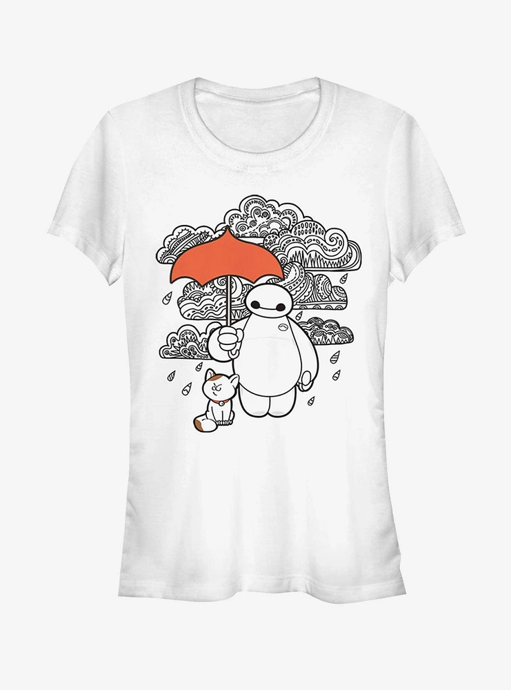 Disney Big Hero 6 Patterned Baymax Girls T-Shirt