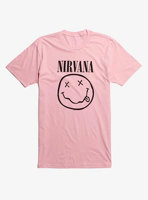 Nirvana Pink Smiley T-Shirt
