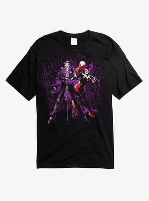 DC Comics Batman Villains Joker Hahaha Black T-Shirt