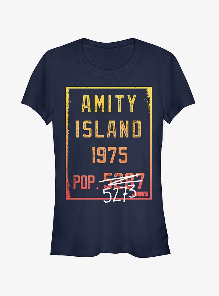 Amity Island Population Girls T-Shirt