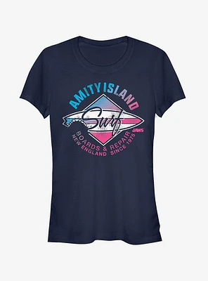 Amity Island Surfboard Repair Girls T-Shirt