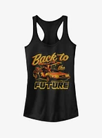 DeLorean Schematic Print Girls Tank