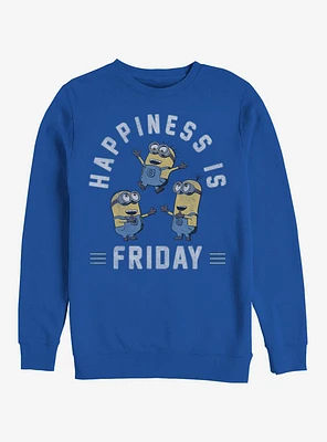 Minion Happiness is Friday Sweatshirt