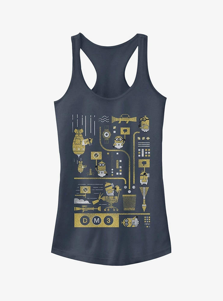 Minion Lab Work Girls Tank