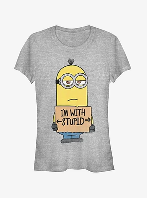 Minion With Stupid Girls T-Shirt