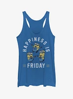 Minion Happiness is Friday Girls Tank