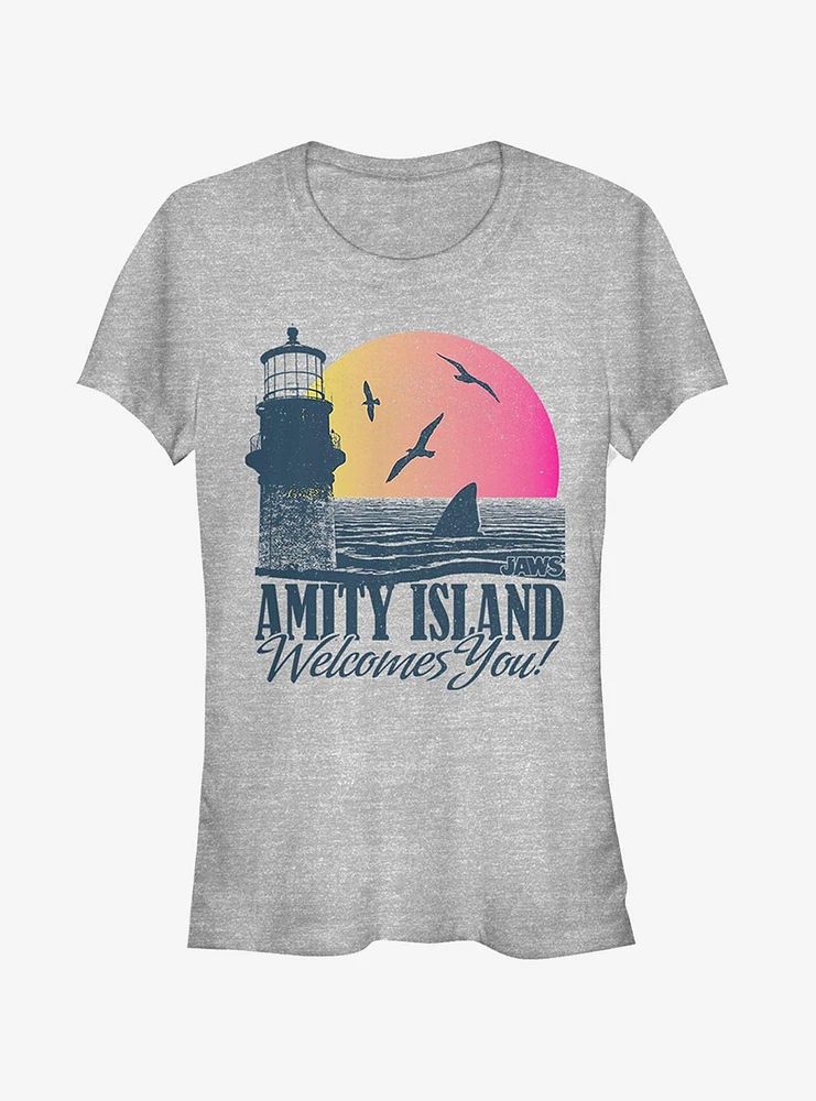 Amity Island Tourist Welcome Girls T-Shirt