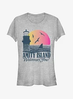 Amity Island Tourist Welcome Girls T-Shirt