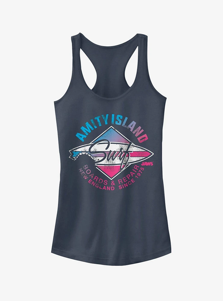 Amity Island Surfboard Repair Girls Tank