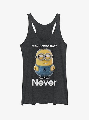 Minion Never Sarcastic Girls Tank