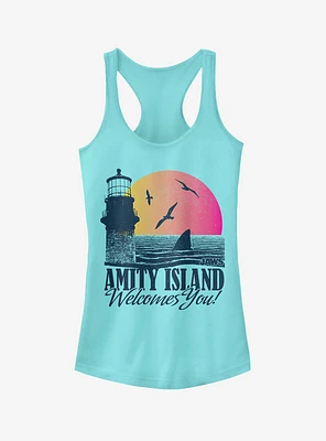 Amity Island Tourist Welcome Girls Tank