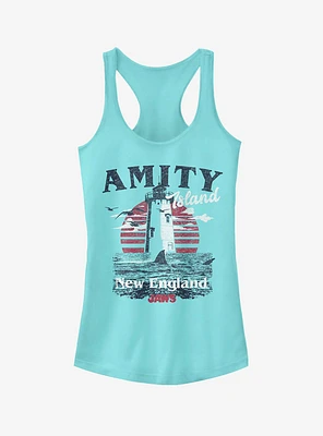 Amity Island Tourist Lighthouse Girls Tank