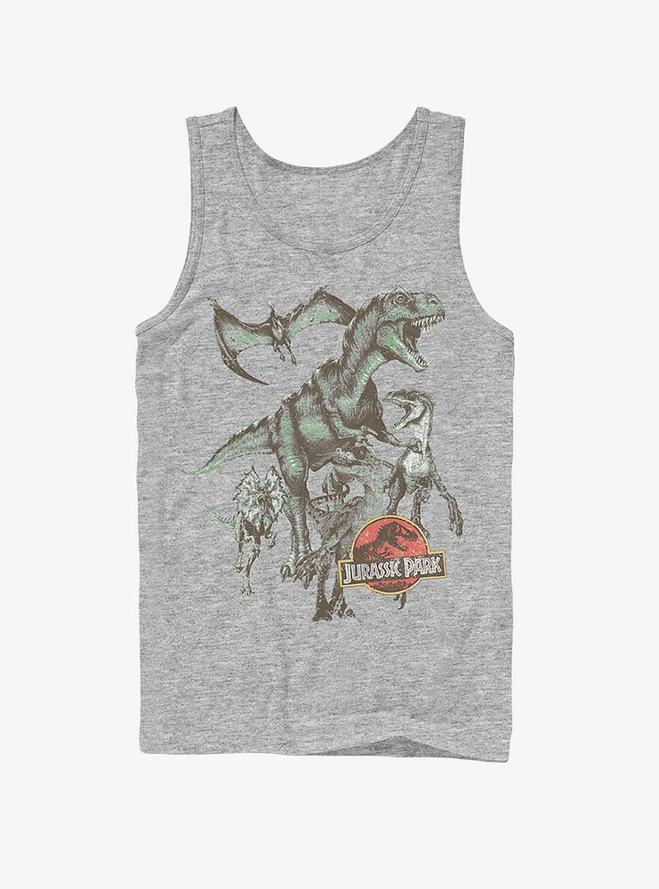 Vintage Dinosaur Stampede Tank