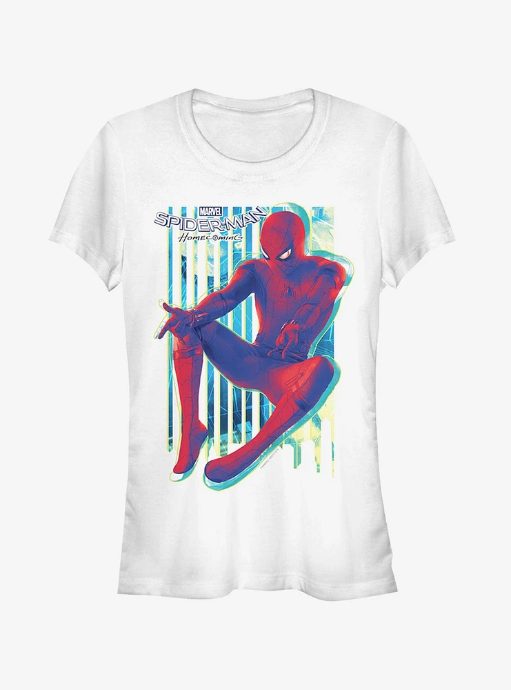 Marvel Spider-Man Homecoming Artistic Print Girls T-Shirt