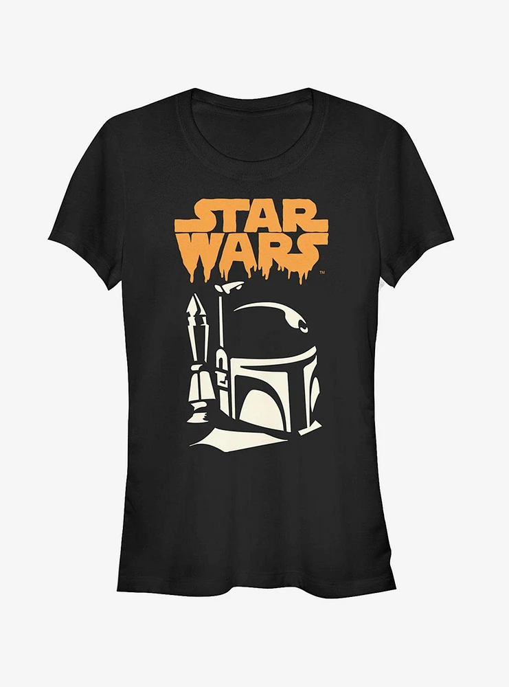 Halloween Spooky Boba Fett Girls T-Shirt