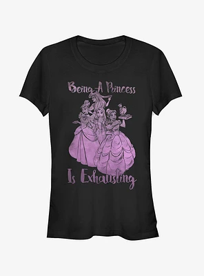 Disney Being a Princess is Exhausting Girls T-Shirt