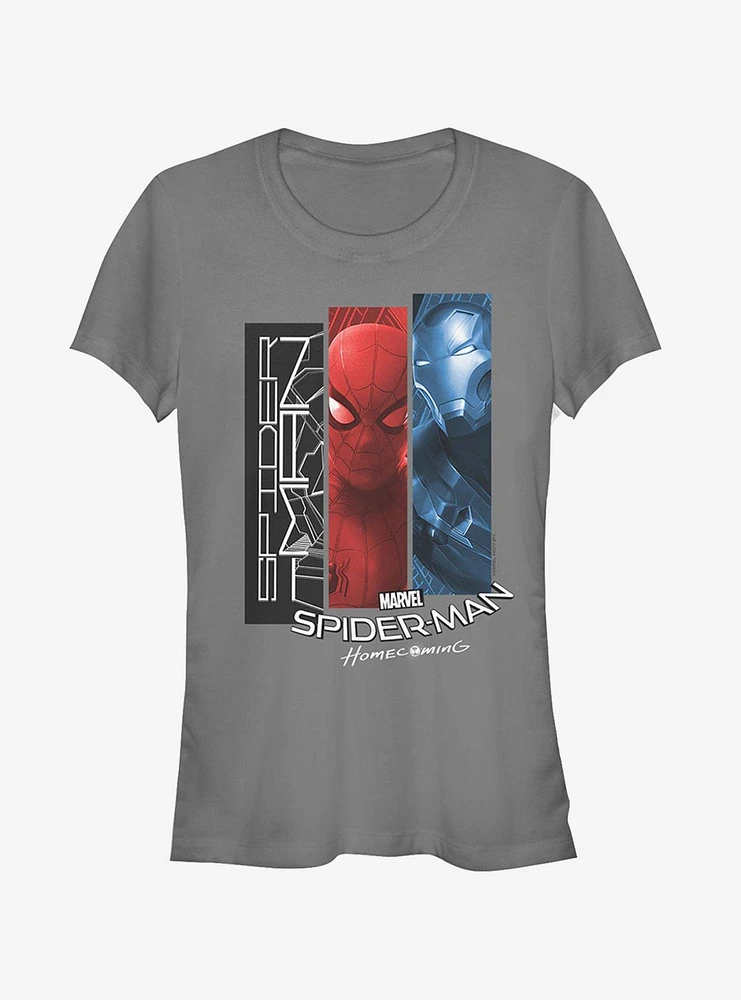 Marvel Spider-Man Homecoming Character Panel Girls T-Shirt