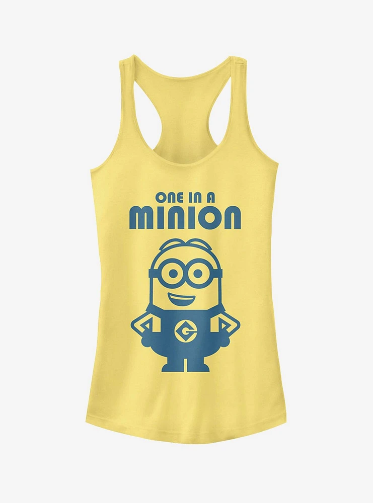 One Minion Smile Girls Tank