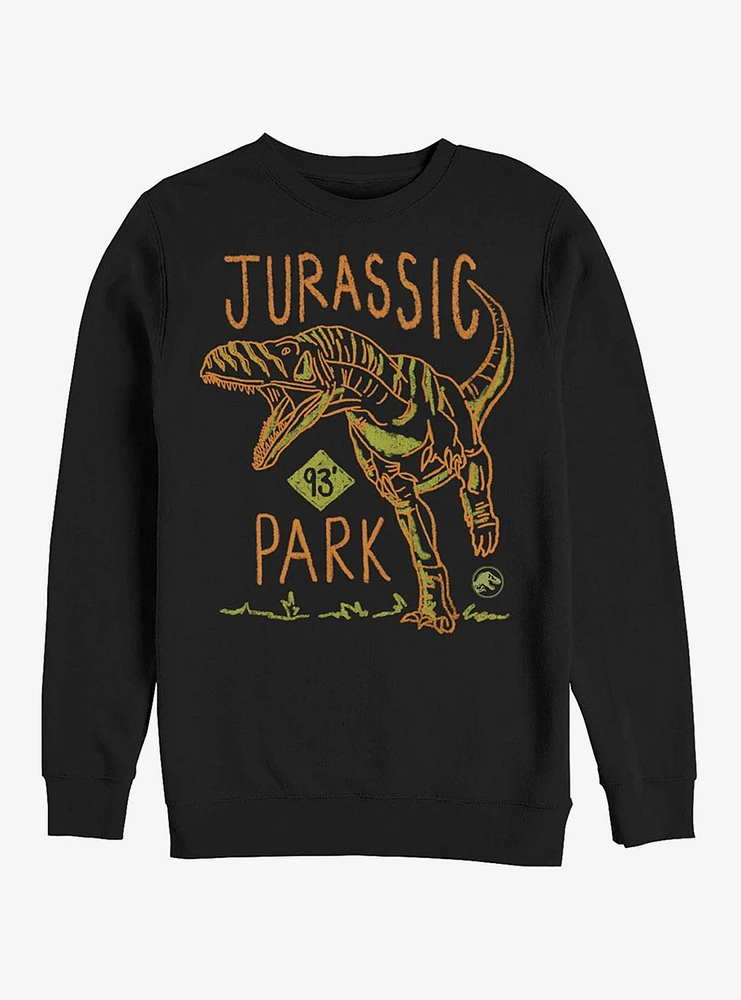 T. Rex Crayon Print Sweatshirt