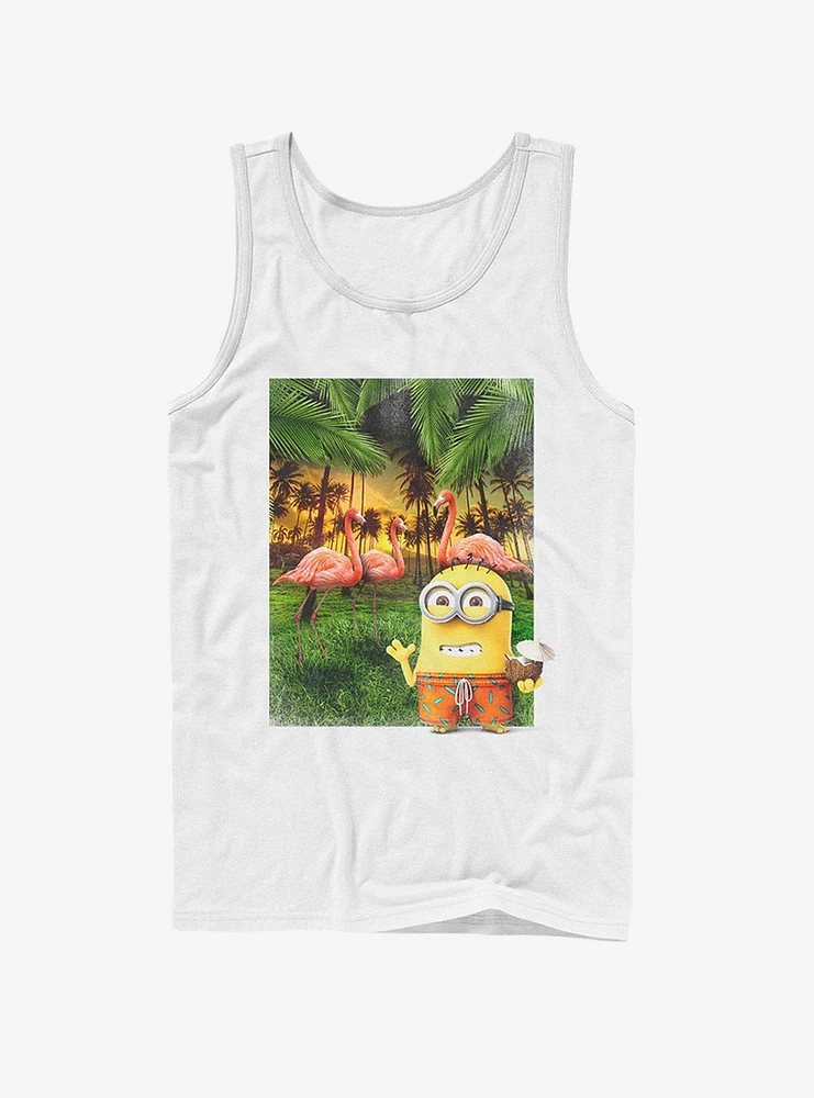 Minion Flamingo Vacation Tank