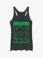 Jurassic World Fallen Kingdom Dinosaur Identification Card Girls Tank