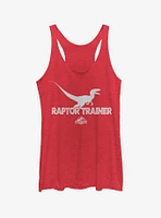 Raptor Trainer Silhouette Girls Tank