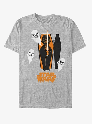 Halloween Darth Vader Coffin T-Shirt