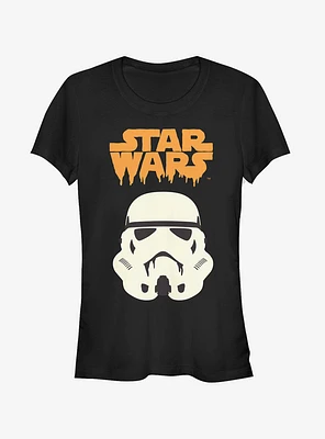 Halloween Spooky Stormtrooper Helmet Girls T-Shirt