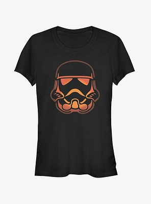 Star Wars Halloween Stormtrooper Pumpkin Girls T-Shirt