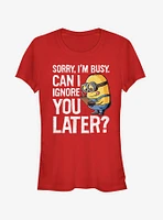 Minion Ignore You Later Girls T-Shirt