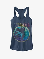 Disney The Little Mermaid Rainbow Silhouette Girls Tank Top