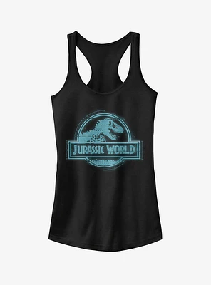 Jurassic World Fallen Kingdom Glitch Logo Girls Tank