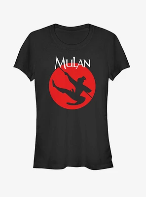 Disney Mulan Warrior Silhouette Girls T-Shirt