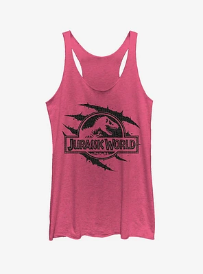 Jurassic World Fallen Kingdom Logo Scales Slash Girls Tank