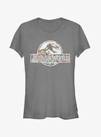 Vintage Tropical Logo Girls T-Shirt