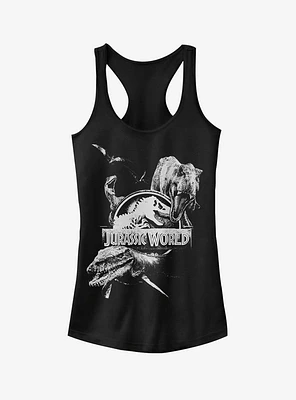 Jurassic World Fallen Kingdom Logo Attack Girls Tank