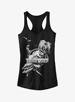 Jurassic World Fallen Kingdom Logo Attack Girls Tank