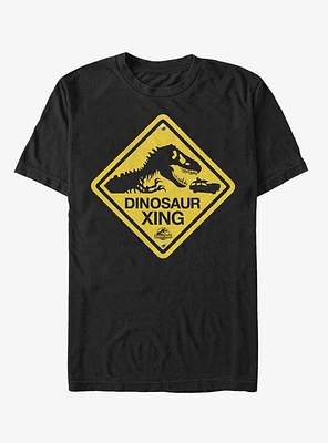 Dinosaur Crossing Sign T-Shirt