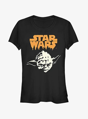 Star Wars Yoda Ghoul Girls T-Shirt