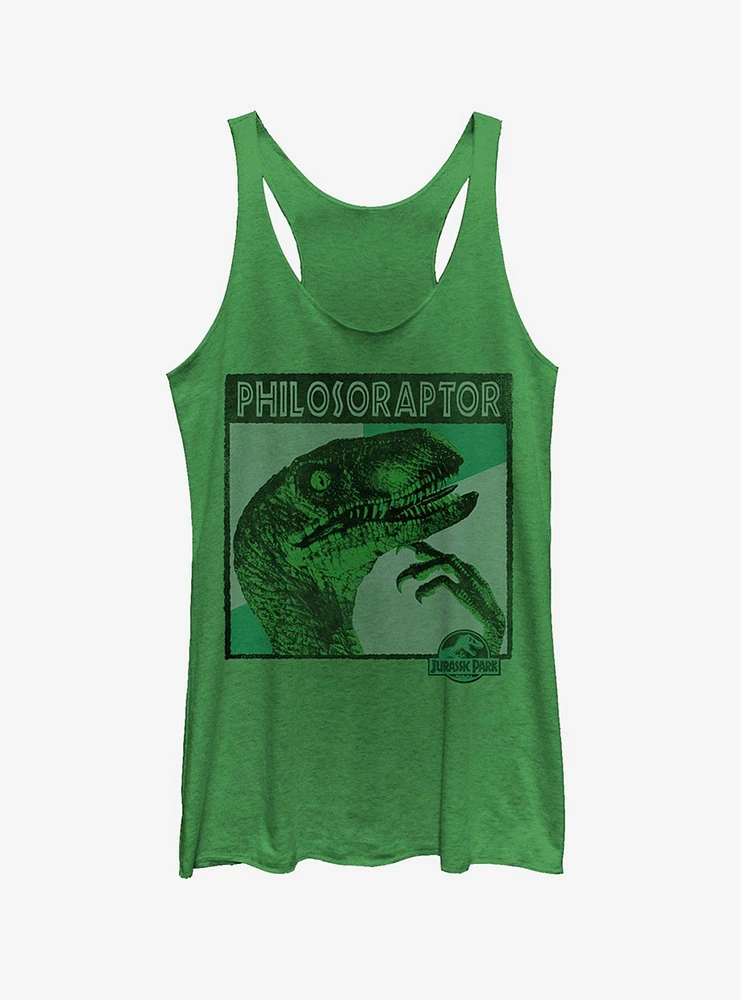 Deep Thinker Philosoraptor Girls Tank